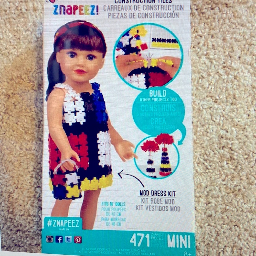 Znapeez! Mod dress kit (fits 18in doll)